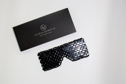 STONE THERAPY EYE MASK - Obsidian Steinmaske