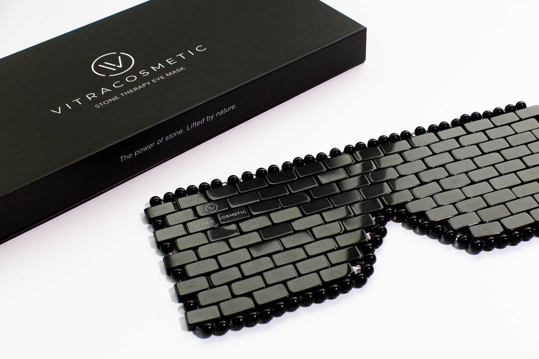 STONE THERAPY EYE MASK - Obsidian Steinmaske